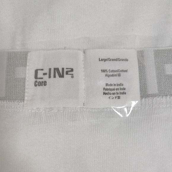 C-IN2 Core Men's White Briefs 2 Pairs Sz L - Picture 6 of 7